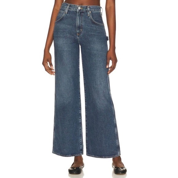 AGOLDE Magda Denim Carpenter Jeans - Picture 1 of 7